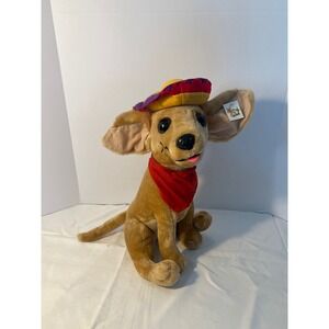NANCO Taco the Chihuahua Plush Stuffed Animal Dog Fiesta Hat Red Bandana 1998‎